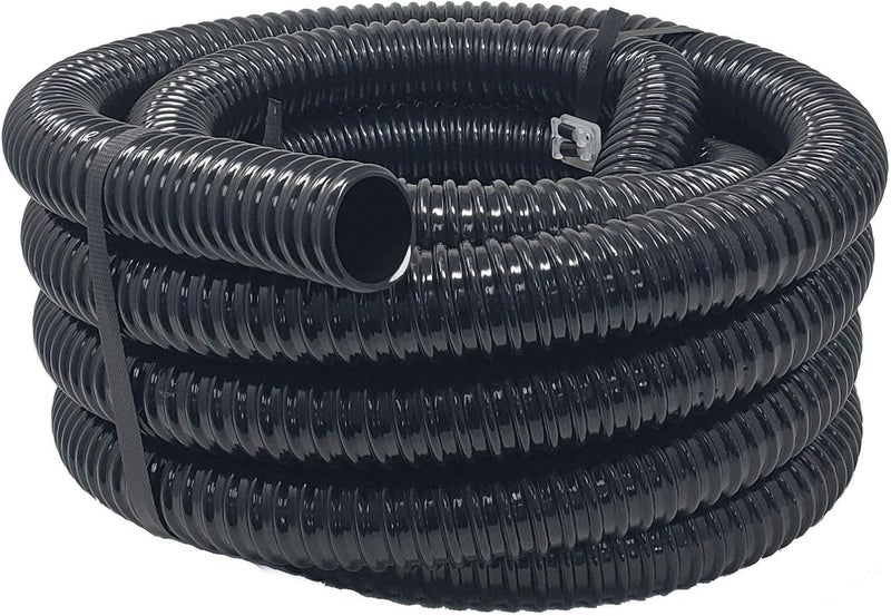 Sealproof Kinkproof 1-1/2" Dia Waterfall, Pond Tubing, 1-1/2-Inch ID, 20 FT, Black Corrugated PVC Strong Flexible Tubing, Made in USA - Image 2